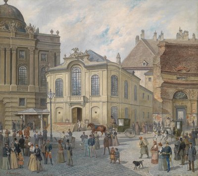 Vienna, in Front of the Old Burgtheater by August Gerasch